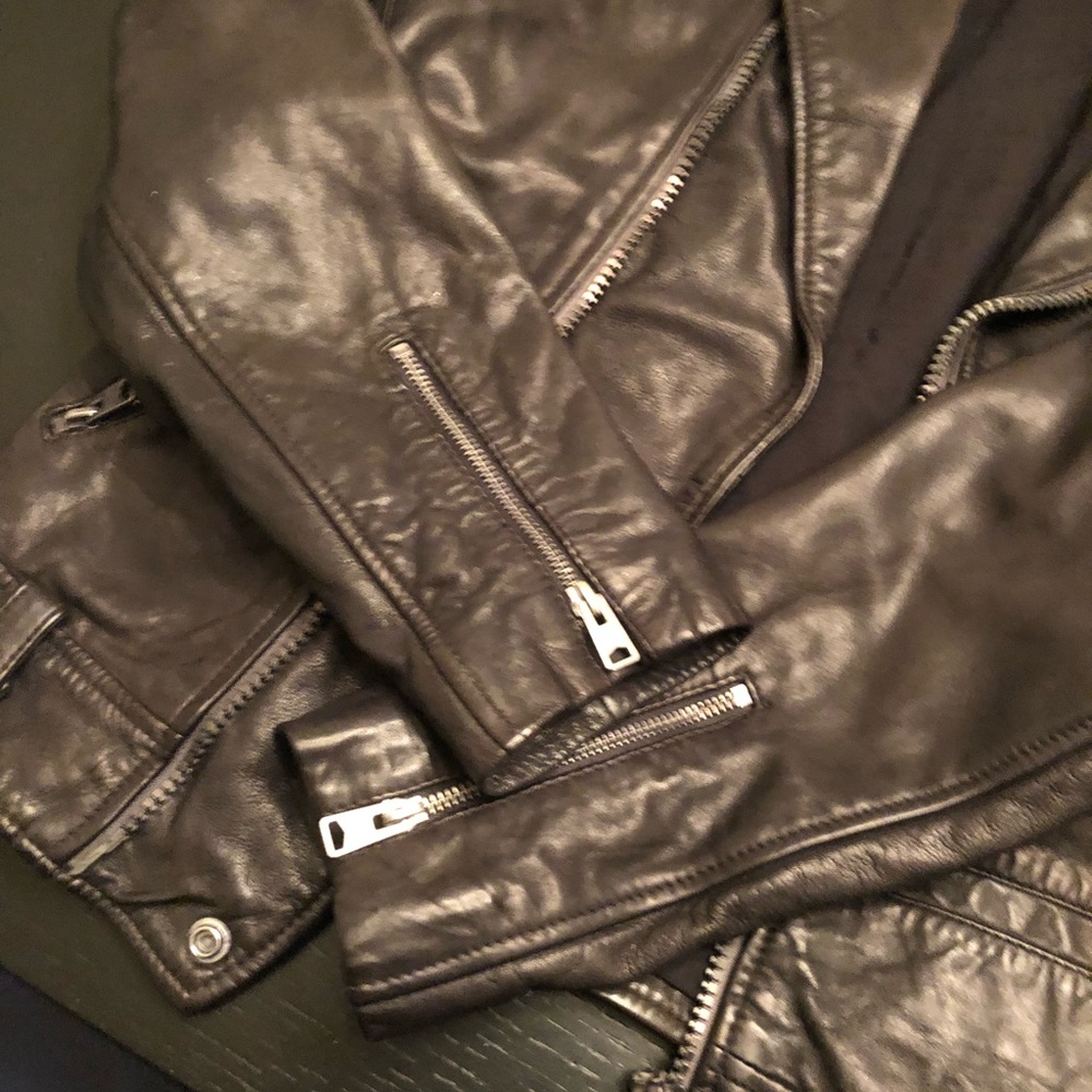 Allsaints men’s medium leather jacket